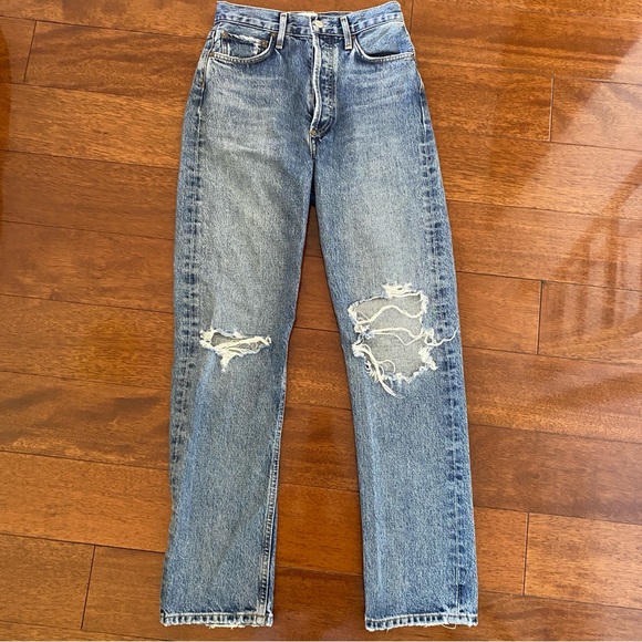 Agolde 90s Pinch Waist, Backdrop, Size 24 - Picture 3 of 8